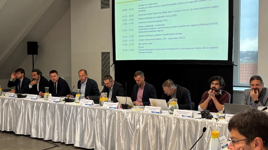 Výbor pro regionální politiku jednal o budoucnosti Regionů příležitostí, územních dopadech politik státu a Strategii regionálního rozvoje ČR